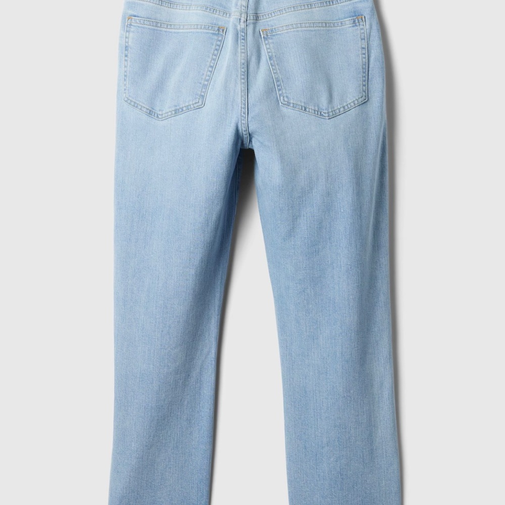 Gap Light Blue Straight Leg Jeans High Waisted Vintage Inspired - Picture 8 of 8